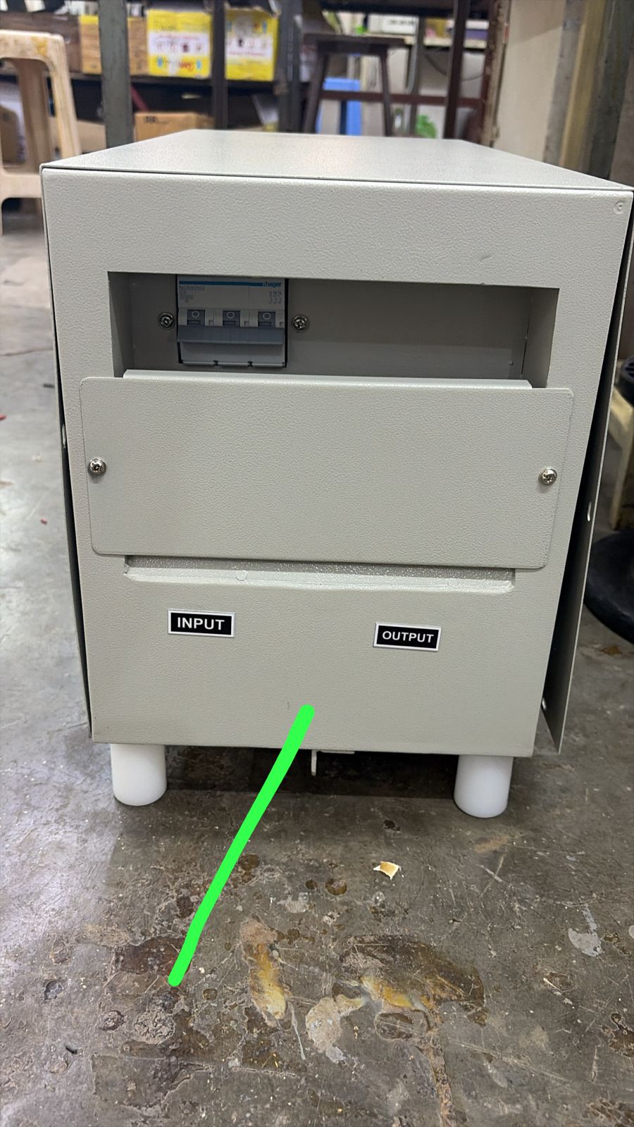 Isolation transformer build with nameplate